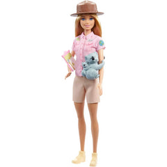 Barbie Zoologist 12-Inch Doll with Koala & Baby Figure and Feeding Bottle