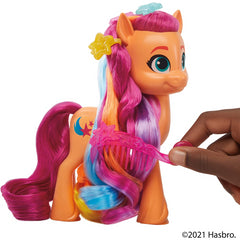 My Little Pony Rainbow Reveal Sunny Starscout 15cm Orange with Rainbow Braid