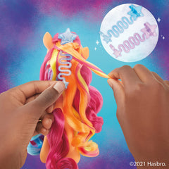 My Little Pony Rainbow Reveal Sunny Starscout 15cm Orange with Rainbow Braid