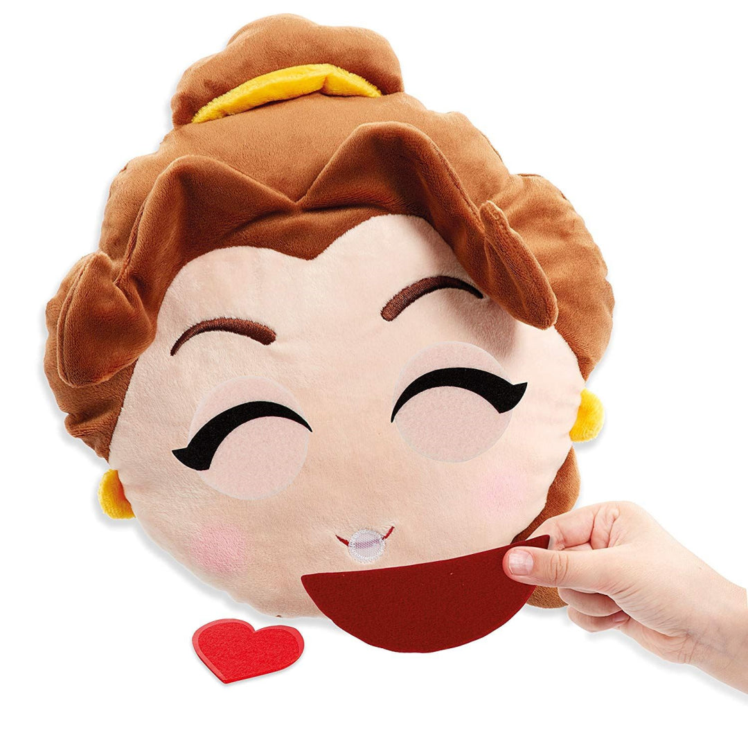 Disney Princess Emoji Swapsies Belle Mega Plush - 20 Expressions - Soft Toy - Maqio