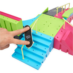 Tech Deck Neon Mega Park Glow-In-The-Dark Ramp Set with 2 Fingerboards