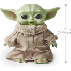 Star Wars The Child Plush 11-in Yoda Baby Figure & Satchel