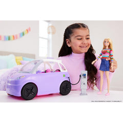 Barbie Convertible Car with Charging Station