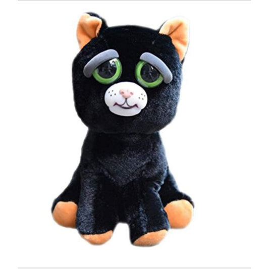 Feisty Pets Katy Cobweb Adorable 8" Plush Stuffed Black Cat