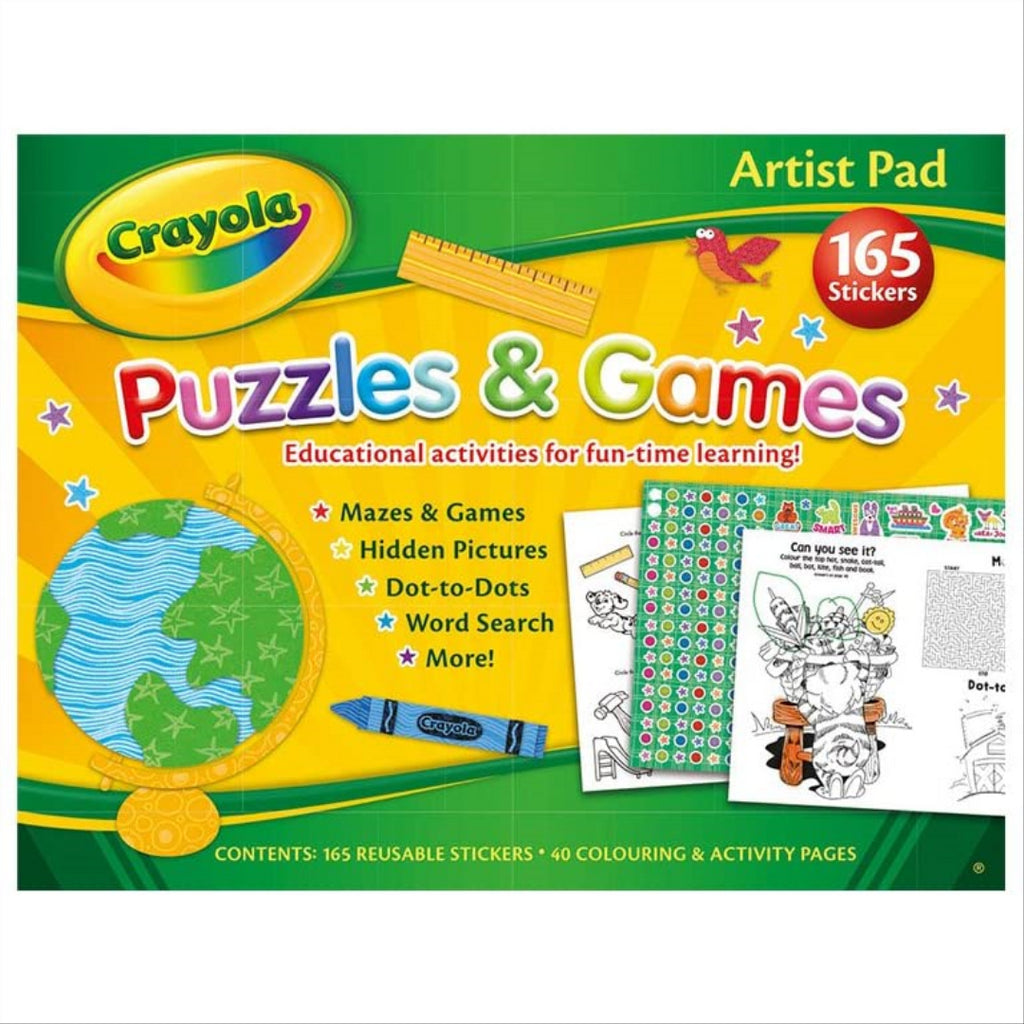 Crayola Artist Pad with Puzzles & Games - Maqio