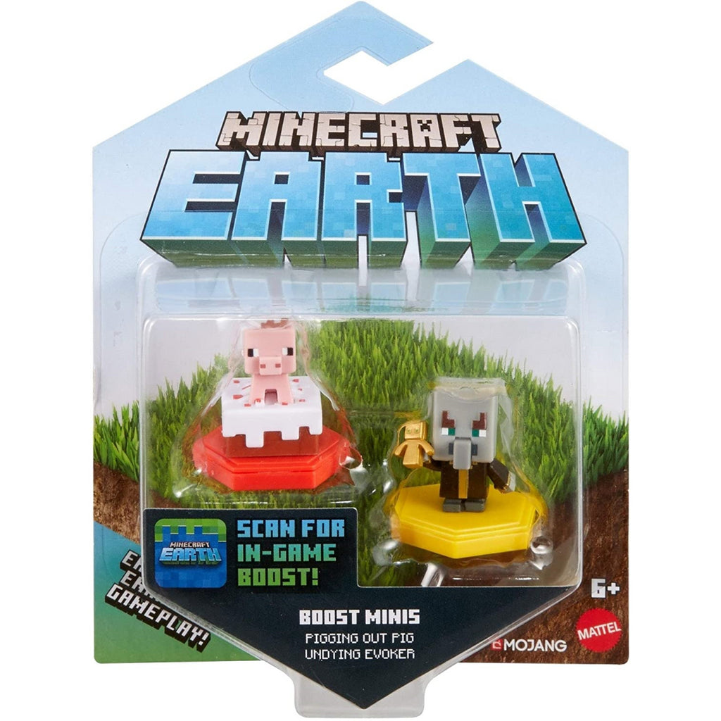 Minecraft Earth Pigging Out Pig & Undying Evoker 2 Pack (GKT41) - Maqio