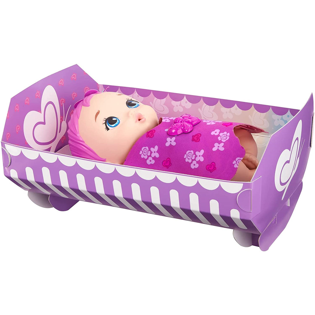 My Garden Baby Feed and Change Baby Butterfly Doll with Light Pink Hair - Maqio