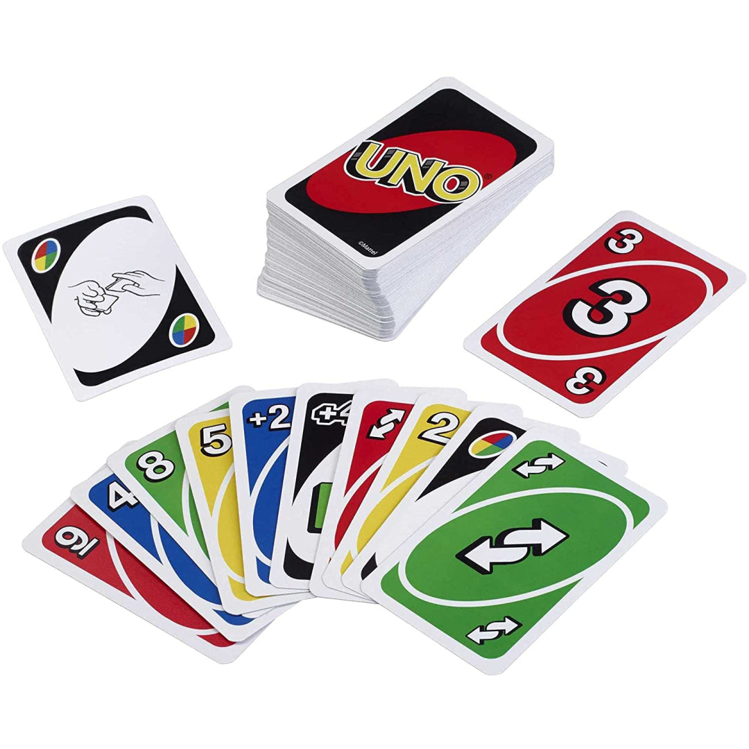 Mattel Card Bundle in Tin Box including Uno, Phase 10 & Pic Flip Card Games - Maqio