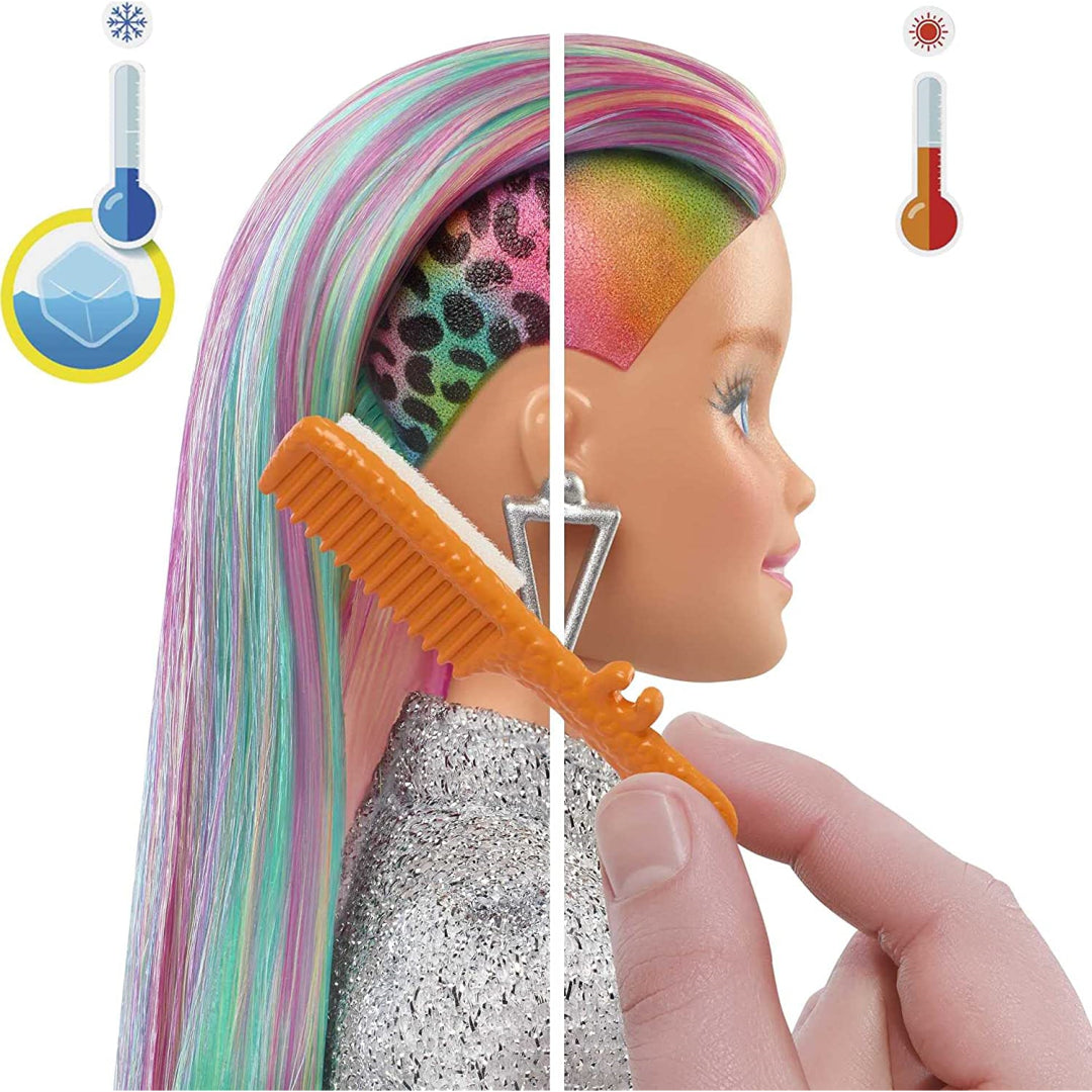 Barbie Leopard Rainbow Hair and Accessories - Maqio