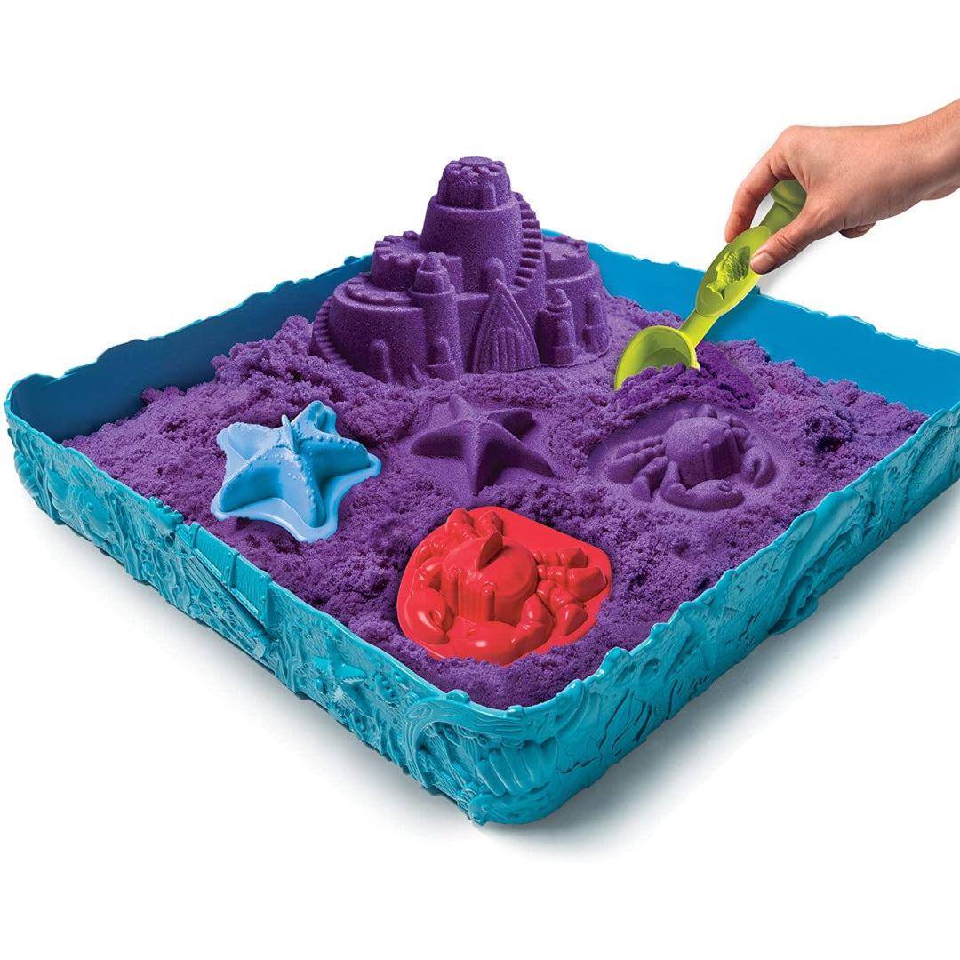 Kinetic Sand Purple Box Sand Castle Kit - Maqio