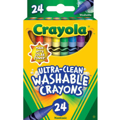Crayola Ultra- Clean Washable Crayons 24 Pack - Maqio