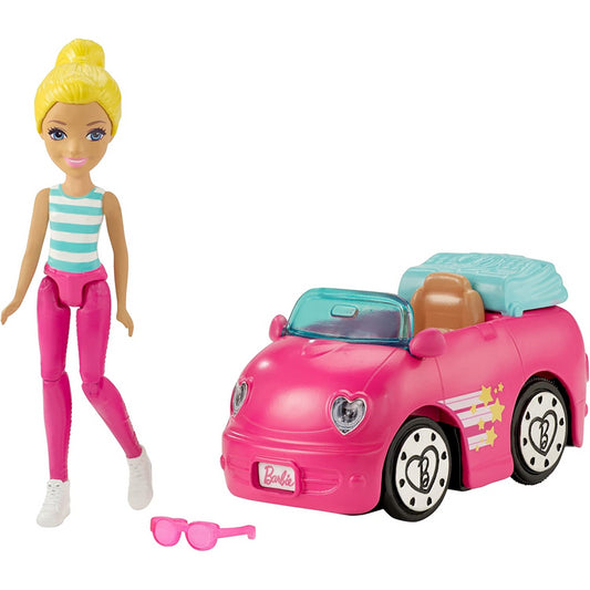 Barbie Blonde Go Doll Pink Vehicle