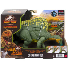 Jurassic World Roar Attack Dinosaur Figure with Movable Joints & Sounds - Ouranosaurus - Maqio