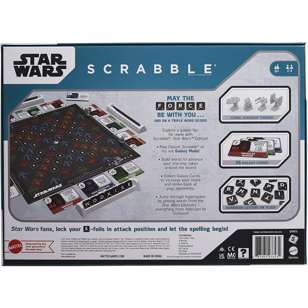 Scrabble Star Wars Edition Family Crossword Game Board Game - Maqio