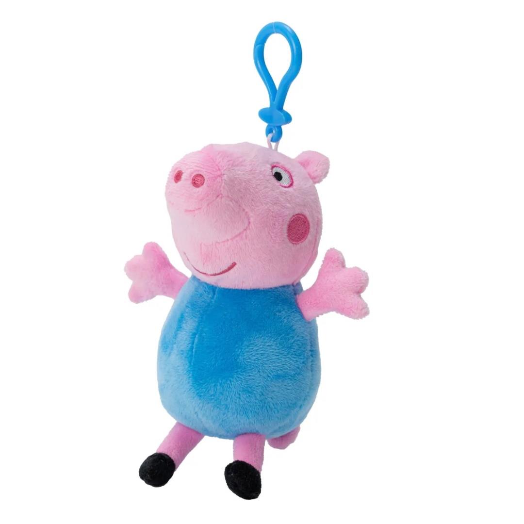 Peppa Pig George Plush Soft Toy Coin Purse With Key Chain - Maqio