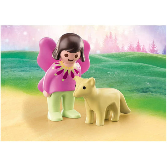 Playmobil 123  2pc Fairy Friends & Fox Figure - Maqio