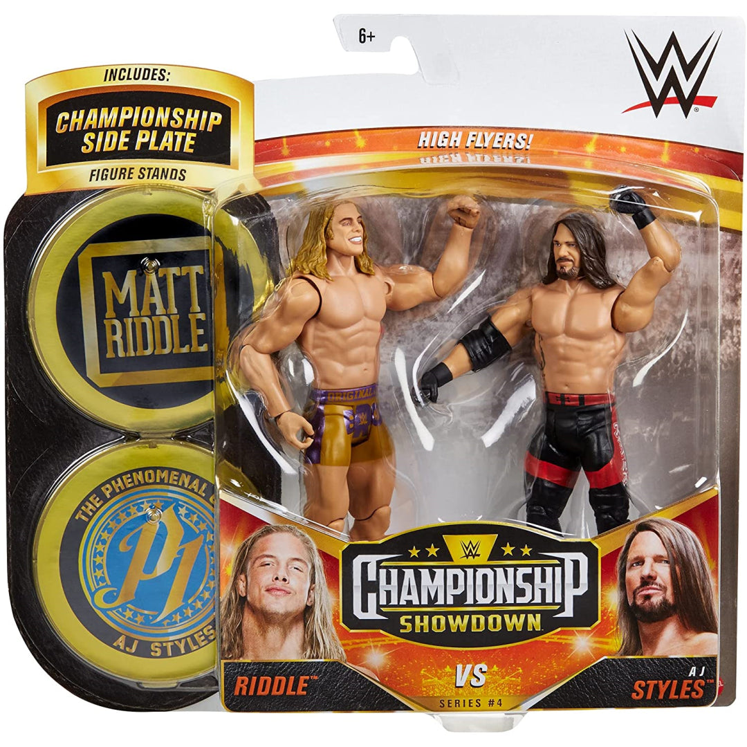 WWE AJ Styles vs Riddle Championship Showdown Action Figures - Maqio