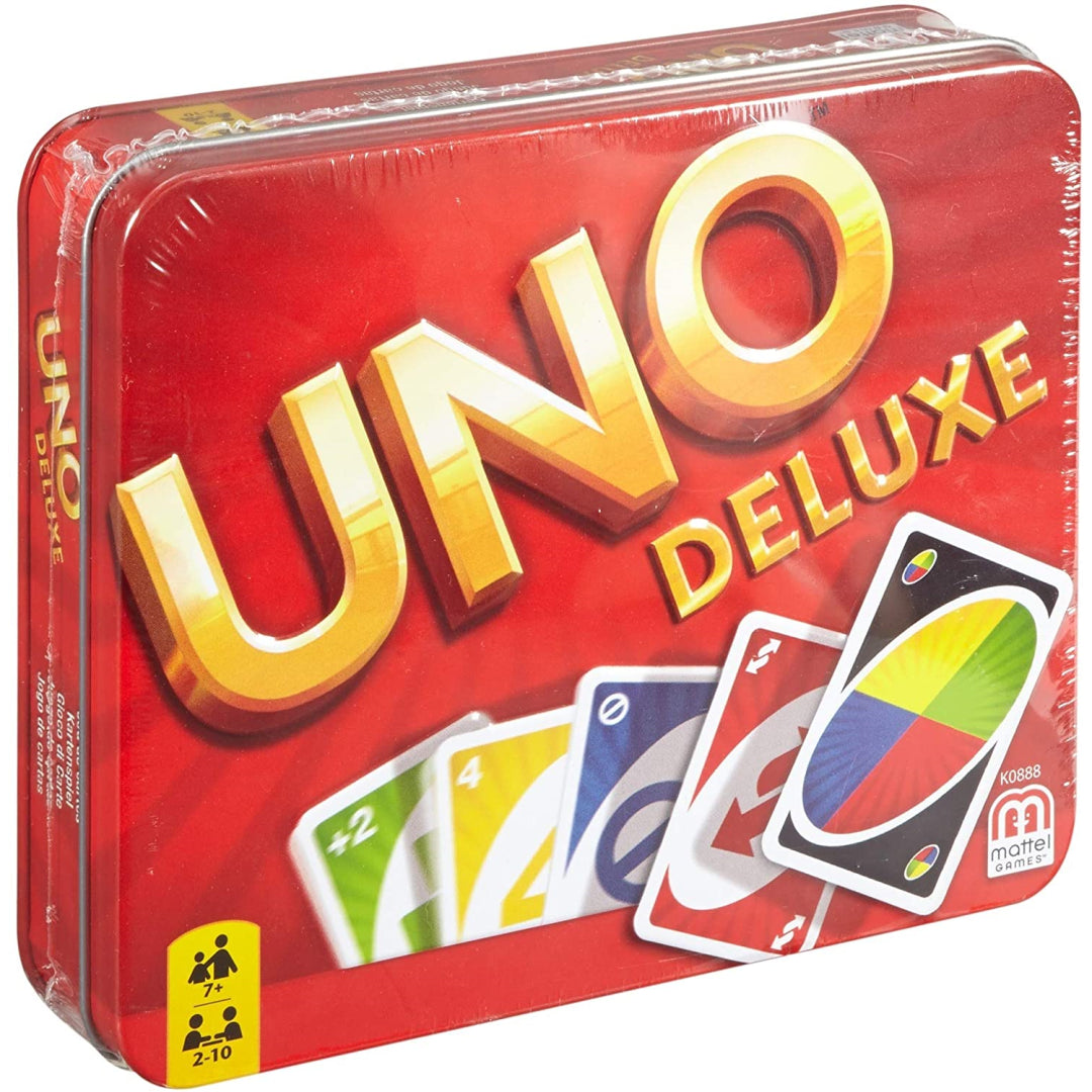 Uno Tin Deluxe Classic Card Family Game - Maqio