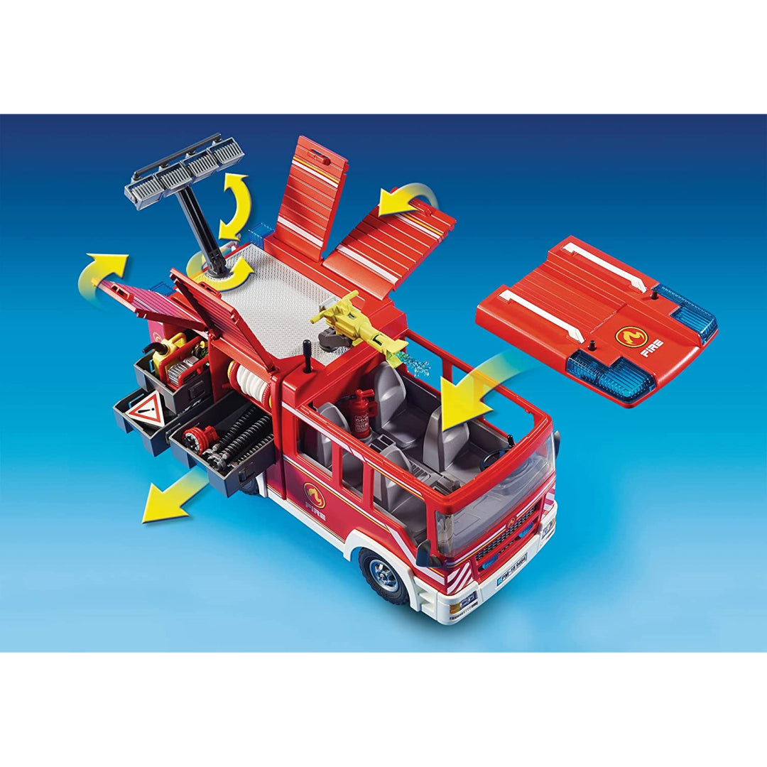 Playmobil Fire Engine Toy Vehicle Playset - Maqio