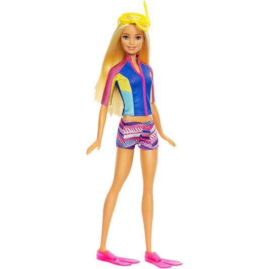 Barbie Dolphin Magic Snorkel Fun Friends Doll FBD63 - Maqio