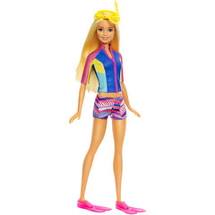 Barbie Dolphin Magic Snorkel Fun Friends Doll FBD63 - Maqio