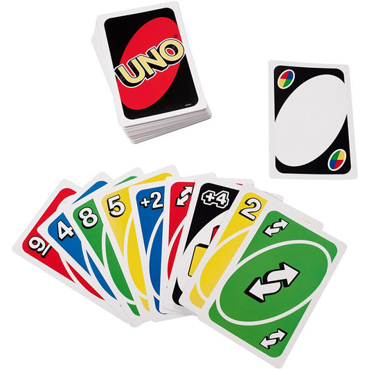 ​UNO Triple Play Card Game with Card-Holder Unit with Lights & Sounds