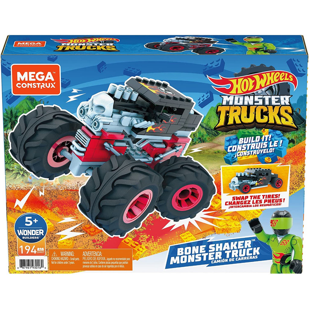 Mega Construx Hot Wheels Bone Shaker Monster Truck - Maqio