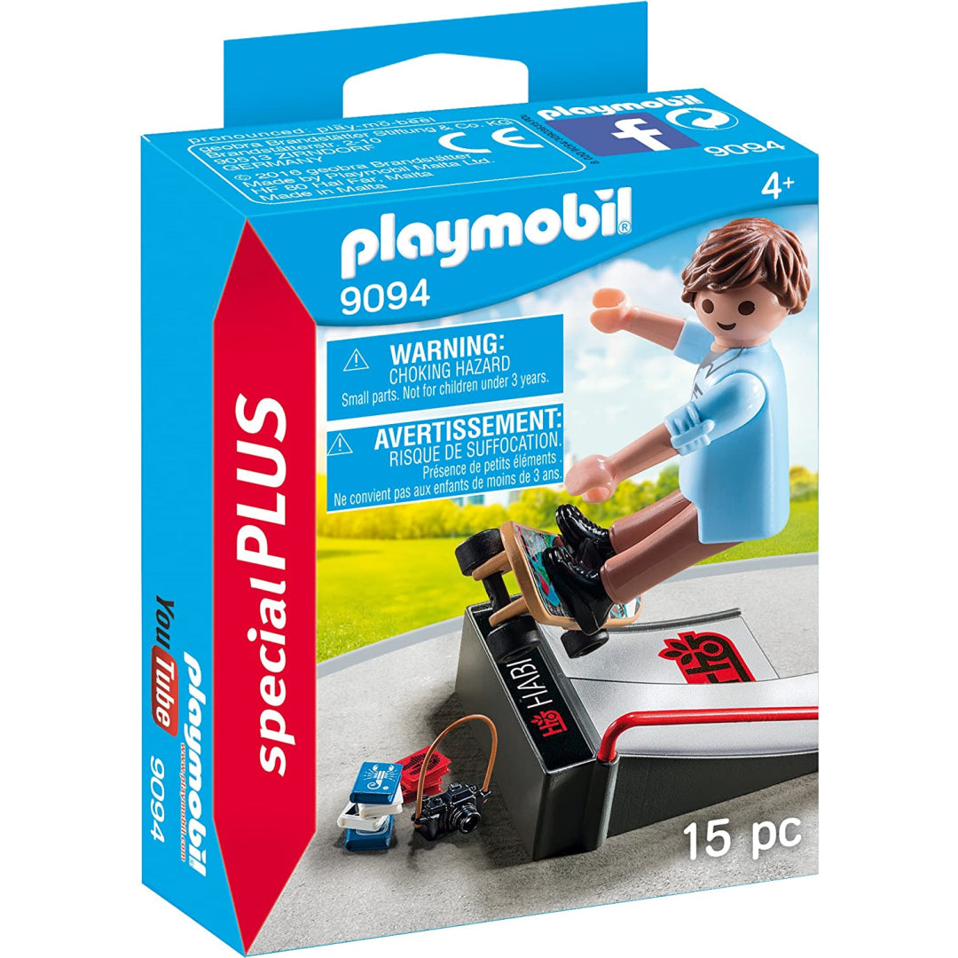 Playmobil specialPLUS Skateboarder with Ramp 9094 - Maqio