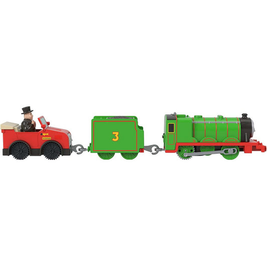 Thomas & Friends Motorized Henry with Winston and Sir Topham Hatt Toy Train