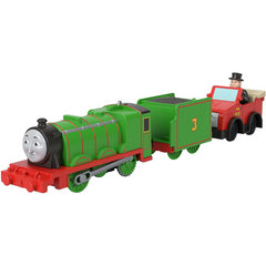 Thomas & Friends Motorized Henry with Winston and Sir Topham Hatt Toy Train