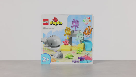 LEGO DUPLO Wild Animals of the Ocean Set with Animal Figures & Playmat - 10972