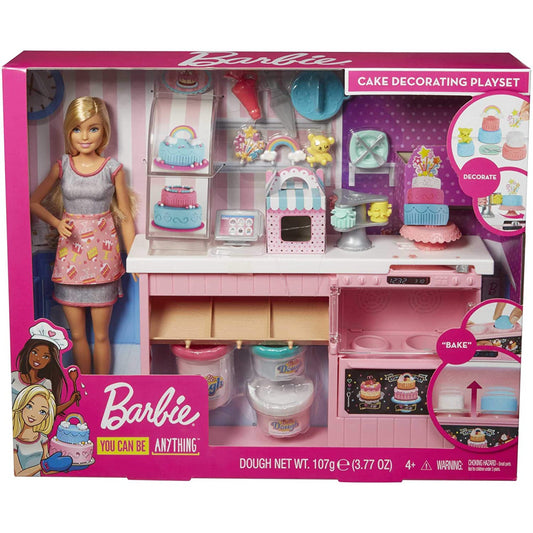 Barbie Cake Decorating Playset with Blonde Doll - Maqio