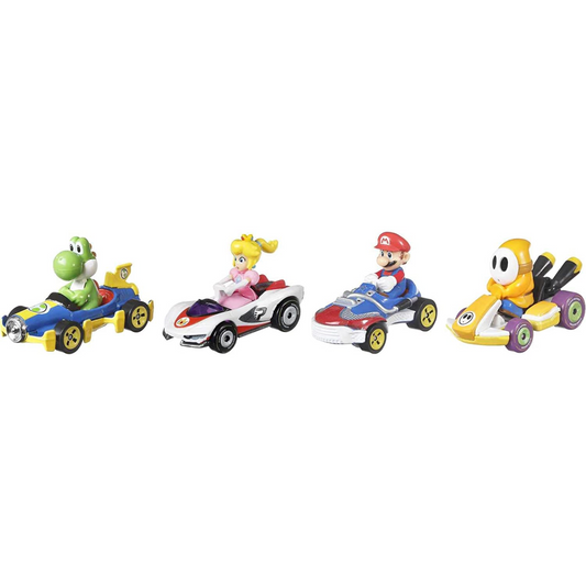 Hot Wheels Mario Kart First Appearance Set of 4 Die-cast Cars