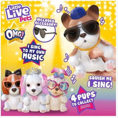 Little Live Pets OMG Pets Soft Squishy Cuddly Toy - Hip Hop Puppy