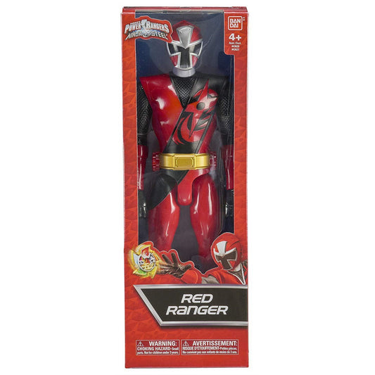 Power Rangers 43621 Ninja Steel 12 inch Red Ranger Figure Toy - Maqio
