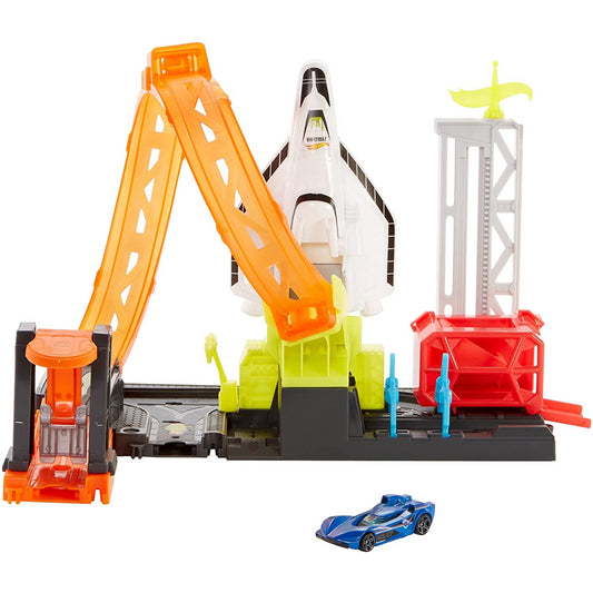 Hot Wheels Super Rocket Blast Off Playset & Included Vehicle