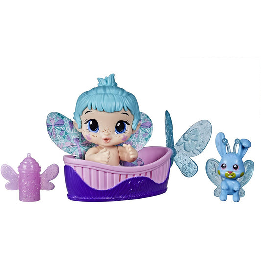 Baby Alive Glo Pixies Minis Glow-in-The-Dark Doll 3.75 inch - Aqua Flutter