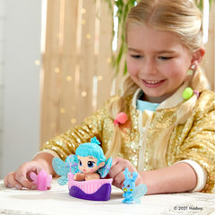 Baby Alive Glo Pixies Minis Glow-in-The-Dark Doll 3.75 inch - Aqua Flutter