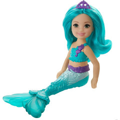 Barbie Chelsea Mermaid with Pink Hair and Yellow Tiara