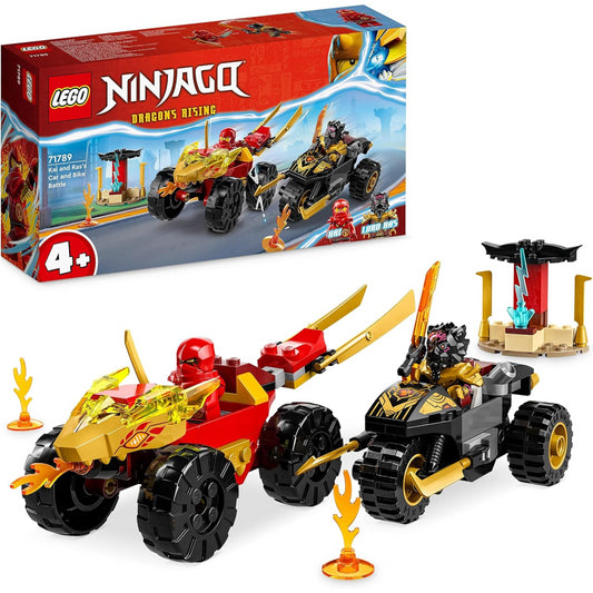 LEGO NINJAGO 71789 Kai and Ras's Car and Bike Battle Set