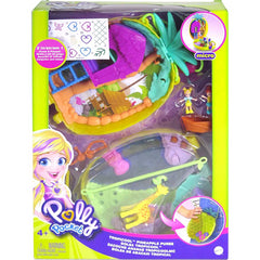 Polly Pocket Tropicool Pineapple Wearable Compact Purse with 8 Features