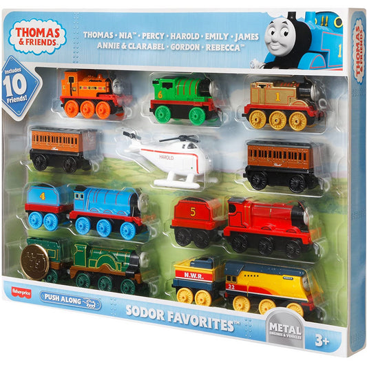 Fisher-Price Sodor Favorites 10 - Pack Push Along Thomas & Friends Playset