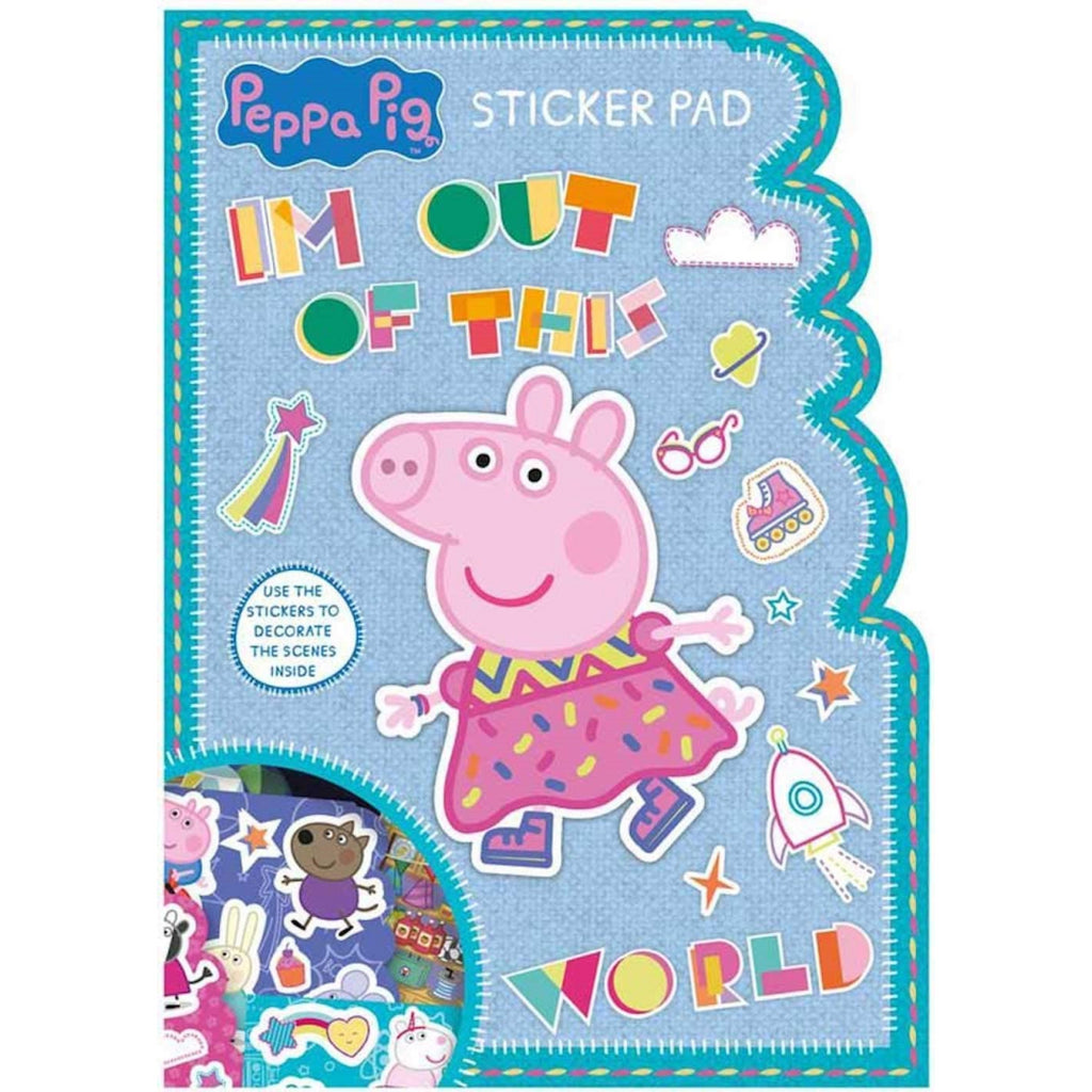 Peppa Pig Shaped Stickers Pad - Maqio