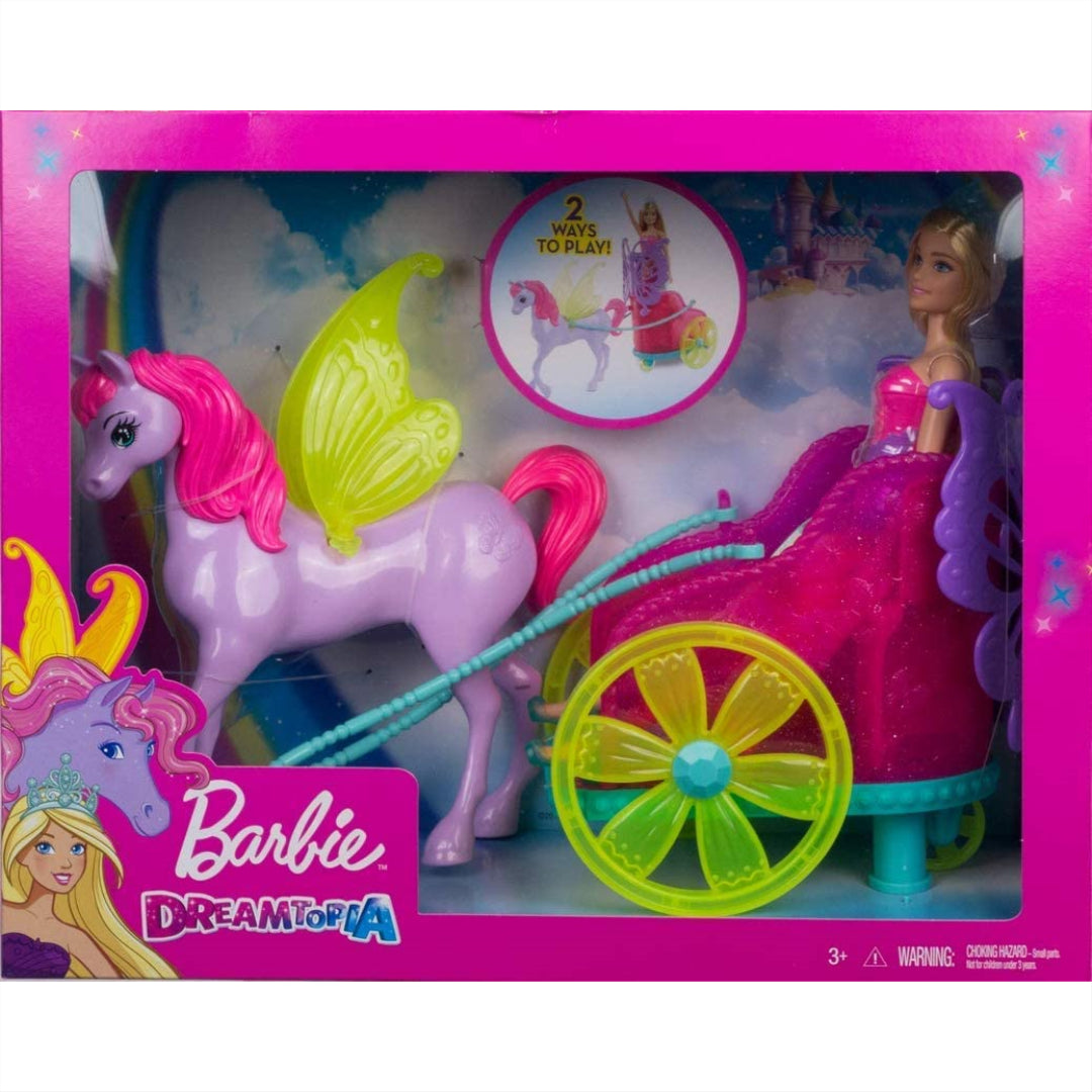 Barbie Dreamtopia Princess Pegasus & Chariot GJK53 - Maqio