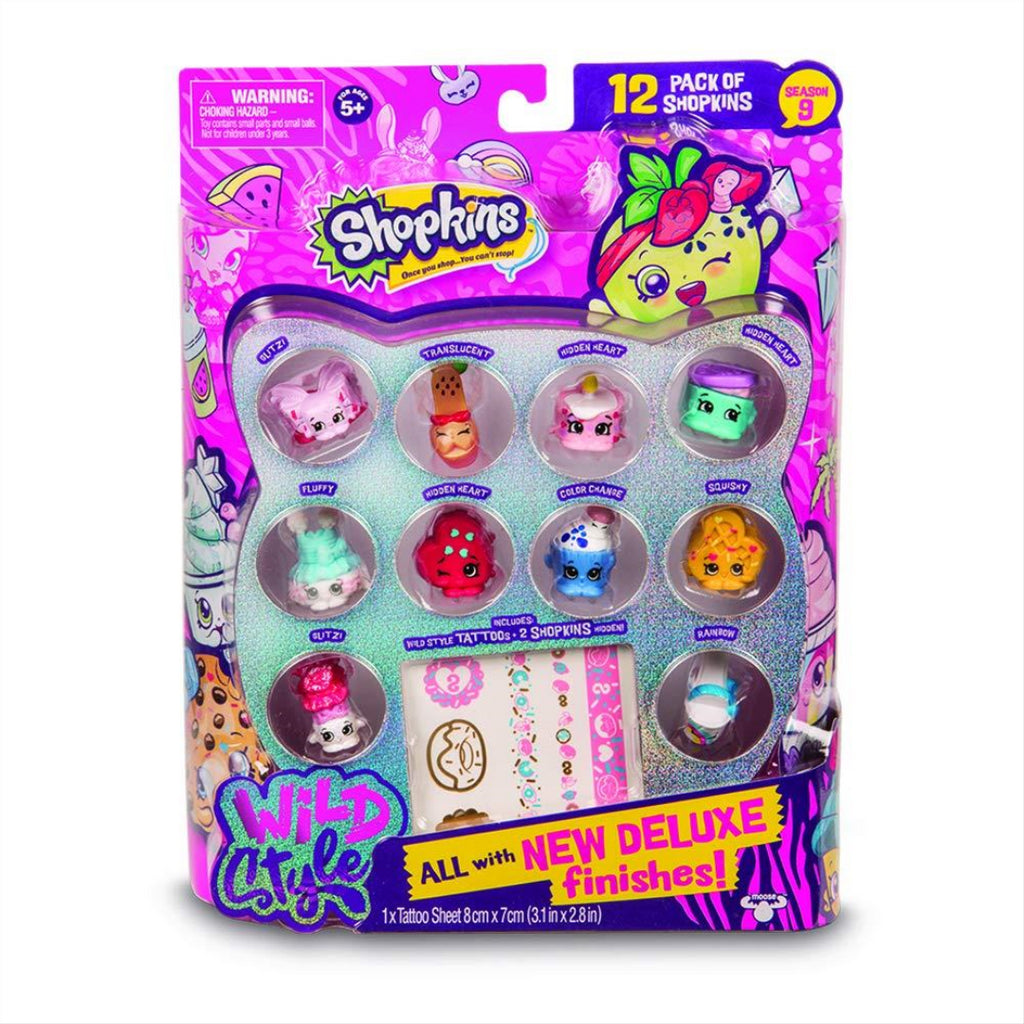 Shopkins 12 Pack - Series 9 Wild Style Collectibles - Maqio