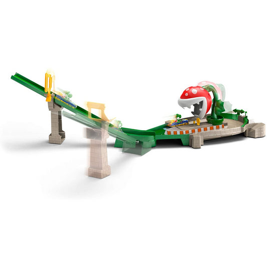 Hot Wheels Mario Kart Nemesis - Piranha Plant Slide Track Set - Maqio