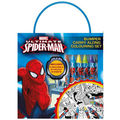 Spiderman Bumper Carry Along Colouring Set - Maqio