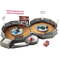 Disney Pixar Cars Mini Racers Crank & Crash Derby Playset