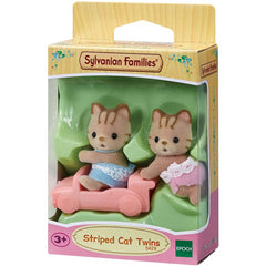 Sylvanian Families Striped Cat Twins Figures and Accessories