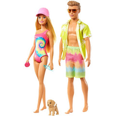 Barbie Gift Set with Convertible Pool Barbie Doll and Ken Doll in Swimwear - Maqio